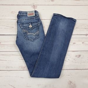 Big Star Sweet Low Rise Boot Sz 25L Flap Pocket